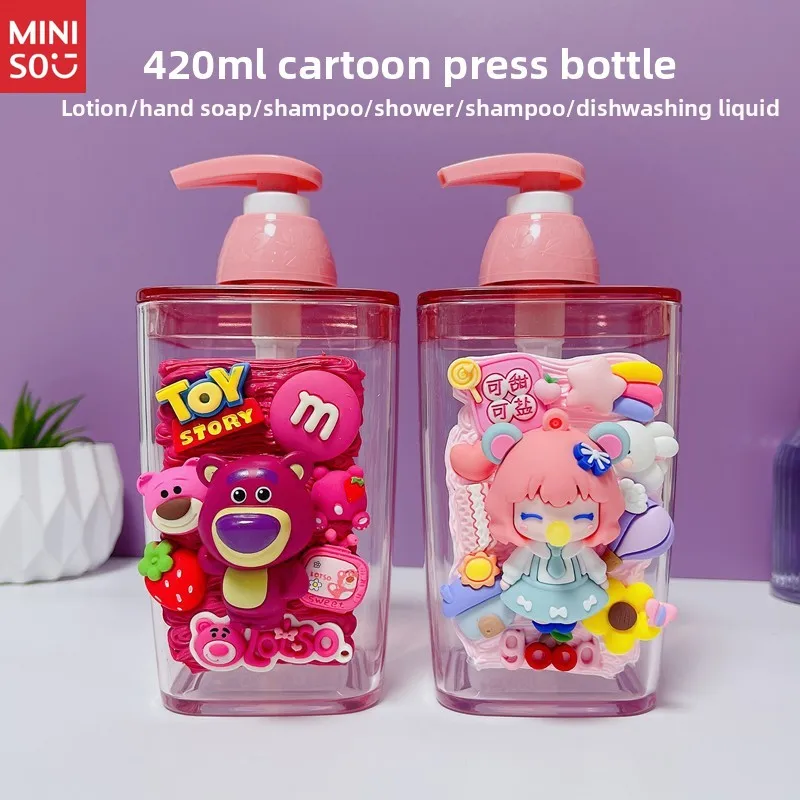 

Creative Cartoon Stylish Press-Type Bottles - Large Capacity Empty Refillable, for Body Wash, Hand Soap & Shampoo