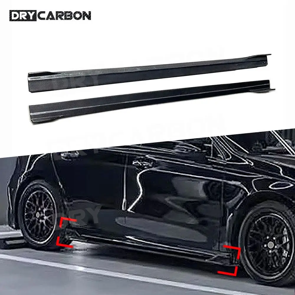 

Боковые юбки из углеродного волокна, рокерная панель, разделитель губ, аксессуары для Mercedes Benz W177 W118 A35 CLA35 AMG 2019+ FRP