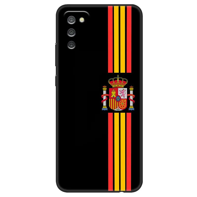 Spain flag Black Case For Samsung Galaxy A03S A01 Core A21S A02S A10S A11 A20S A20E A30 A31 A40 A41 A6 A7 A8 A9 2018 A5 2017