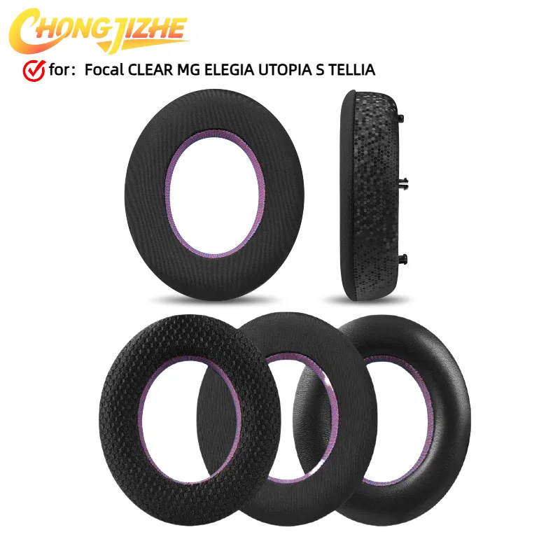

CHONGJIZHE Replacement Breathable mesh fabric style Foam Cushions EarPads for Focal CLEAR MG ELEGIA UTOPIA S TELLIA headset
