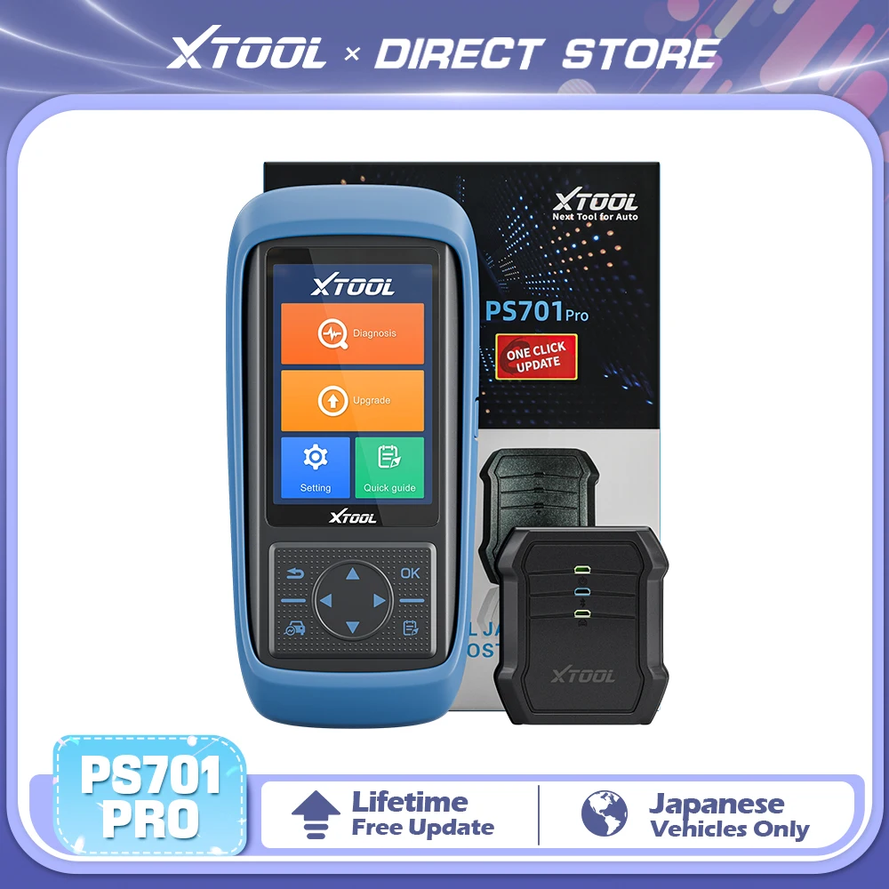 XTOOL PS701PRO All System Diagnostic Tools for Toyota for Nissan for Japanese Obd2 Scanner Bi-directional Lifetime Free Update