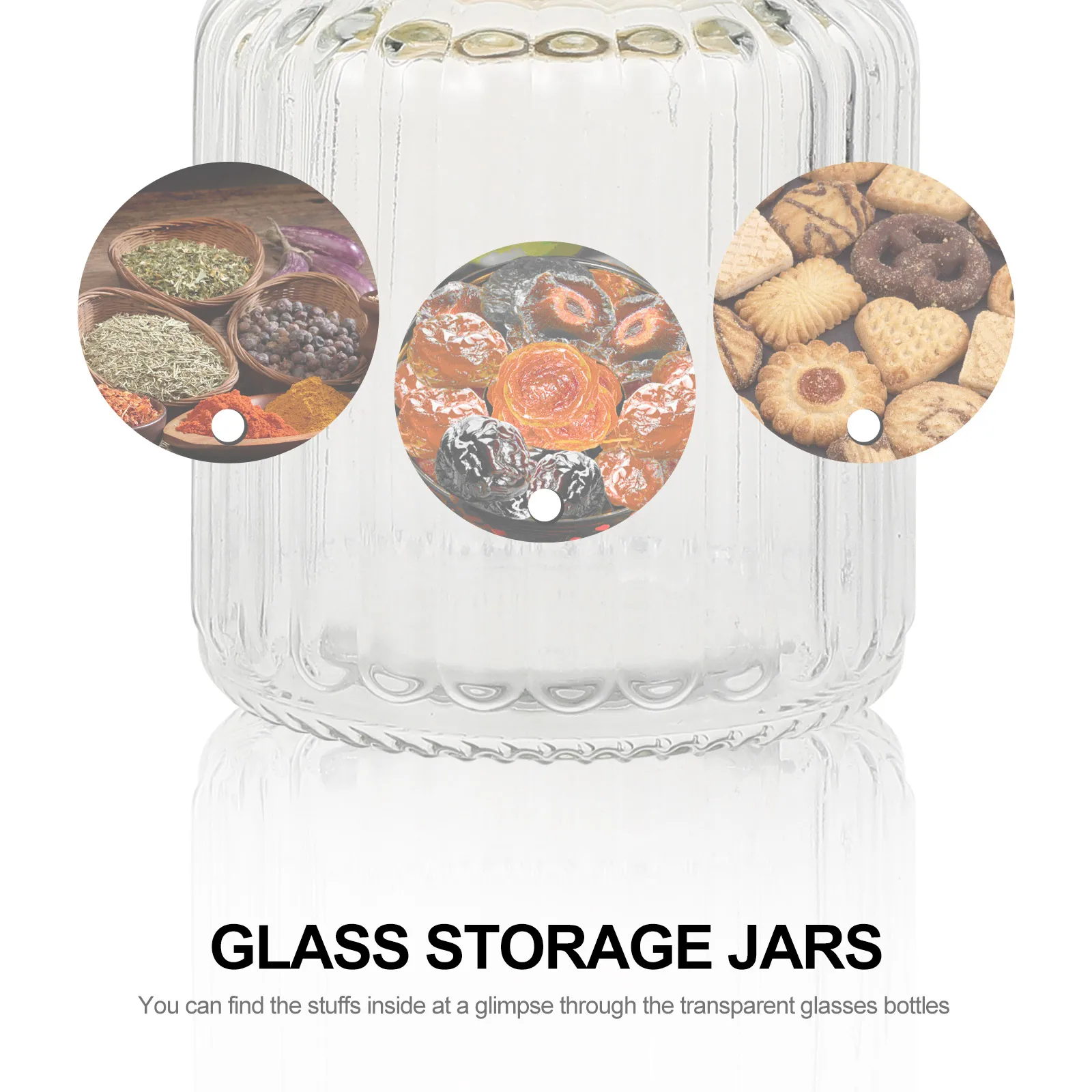 

2Pcs Exquisite Glass Candy Bottles Golden Multi-Functional for Snacks Condiments Home Decor Gifts European-Style