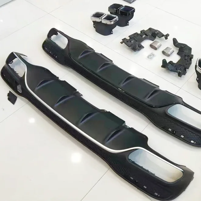 

GLE-Class W166 Tuning Interior Exterior Parts Modified AMG Rear Lip Exhaust Port for GLE63 GLE300 Tail Lip Throat