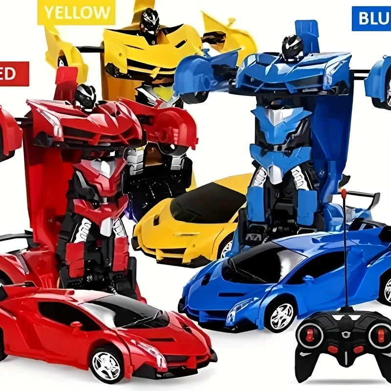 One-Click Transformation Remote Control Car Transformation Robot Model Christmas and Halloween Gift