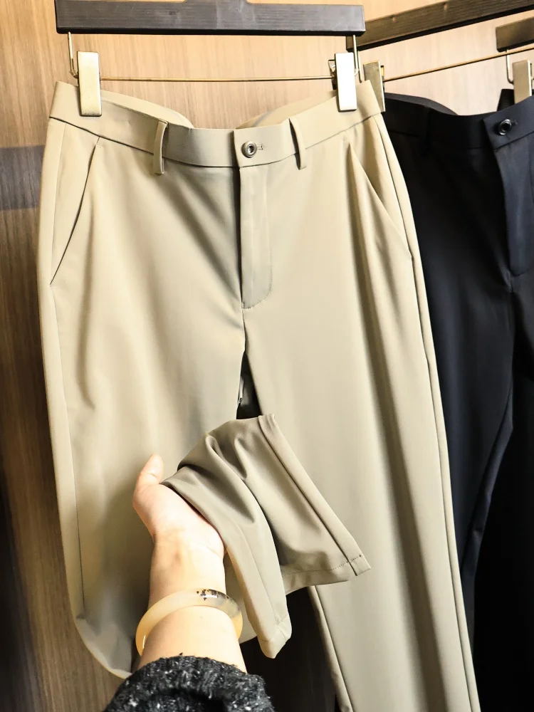 Value Lenzing Mixed Straight Leg Casual Pants Men's Spring Summer Business Casual Drapey Comfortable Fashion Urban Style