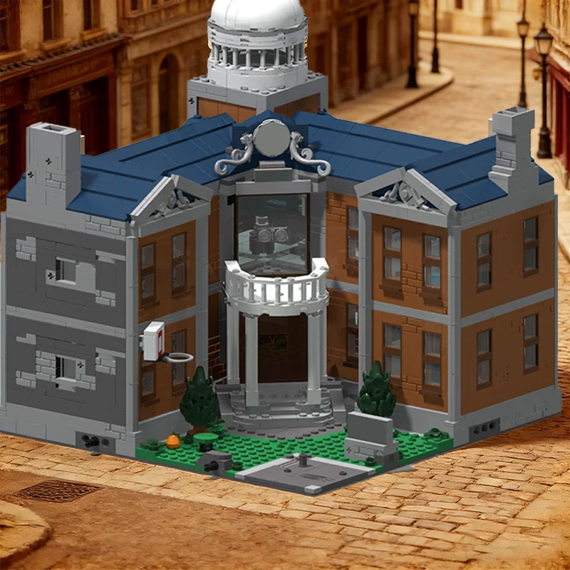 2352 PCS City Street X-Mansion Inverted Corner MOC Customize Modular Building Block Model Educational DIY Boy Holiday Toy Gifts