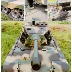 Henglong 3888a German Tiger King  Henschel Heavy Remote Control Tank 2.4g Models Multifunctional Outdoors Rc Toys Birthday Gifts