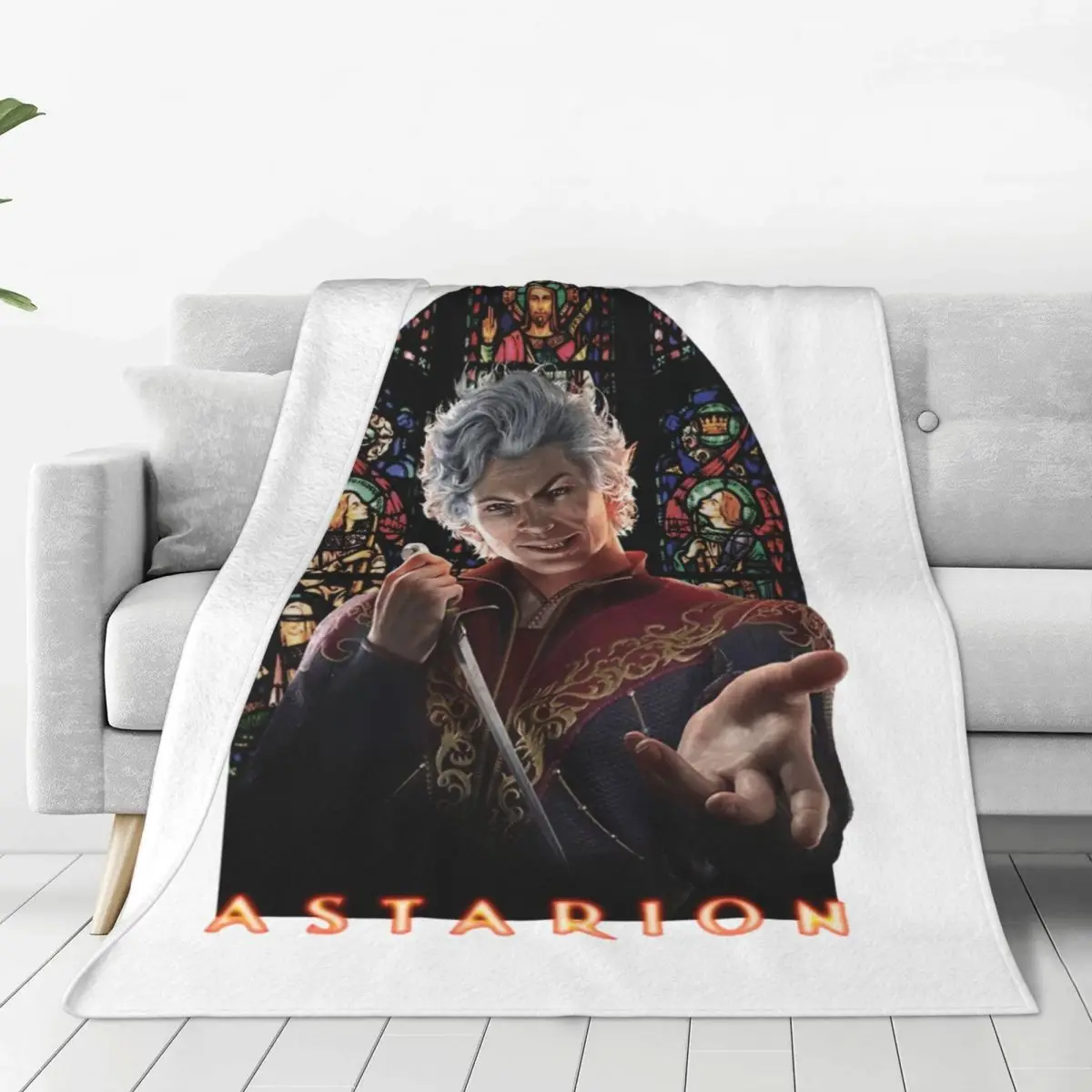 Astarion Baldur's Gate Game Blankets Flannel Funny Warm Throw Blanket for Bedspread Winter