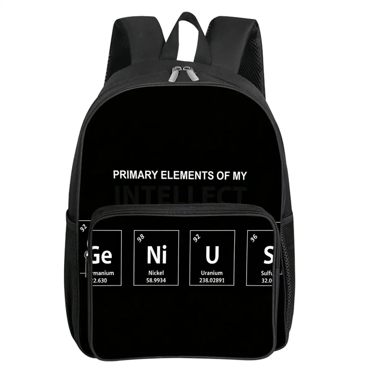 

Рюкзак с квадратным передним карманом и периодической таблицей элементов для мальчиков и девочек, лучшие подарки, школьная сумка с 3D мультяшным рисунком для детей