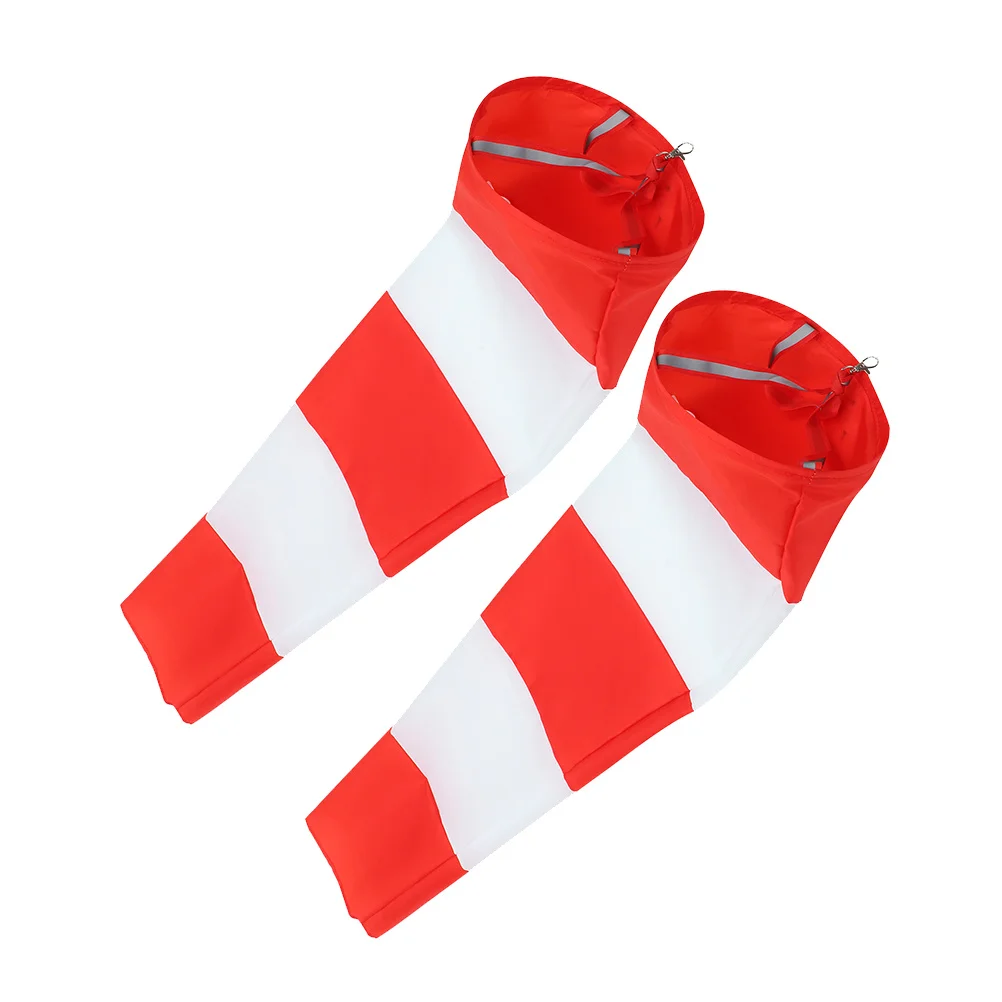 

2Pcs Durable Oxford Cloth Windsock Outdoor Hanging Wind Direction Flag Lightweight Waterproof Hanging Wind Sock