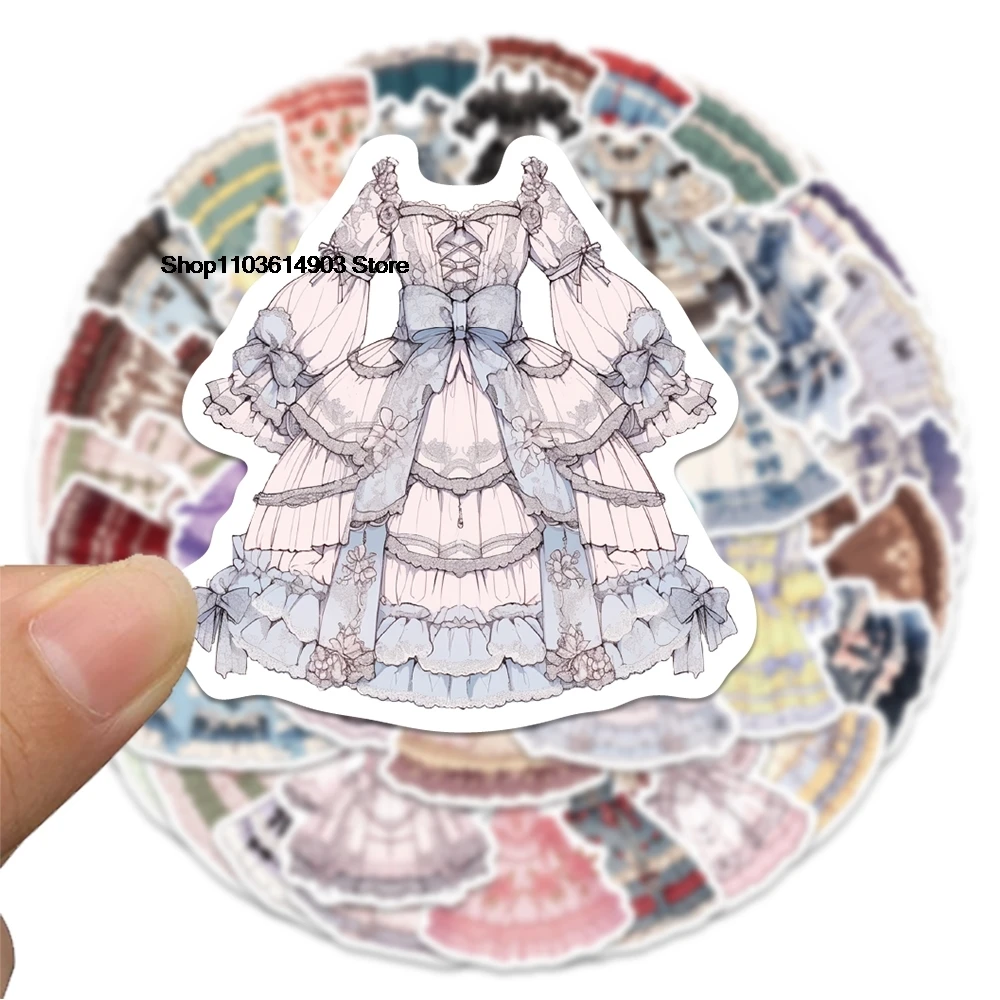 50PCS Cartoon Cute Lolita stickers pack aesthetic Creative Decoration custom adhesive Room decoration de pared impermeable