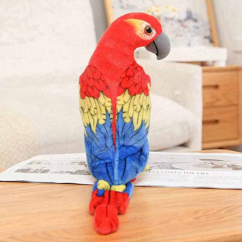 1 pz 50CM/70CM divertente pappagallo realistico peluche morbido carino animali selvatici bambola di pezza morbido uccello giocattoli regalo