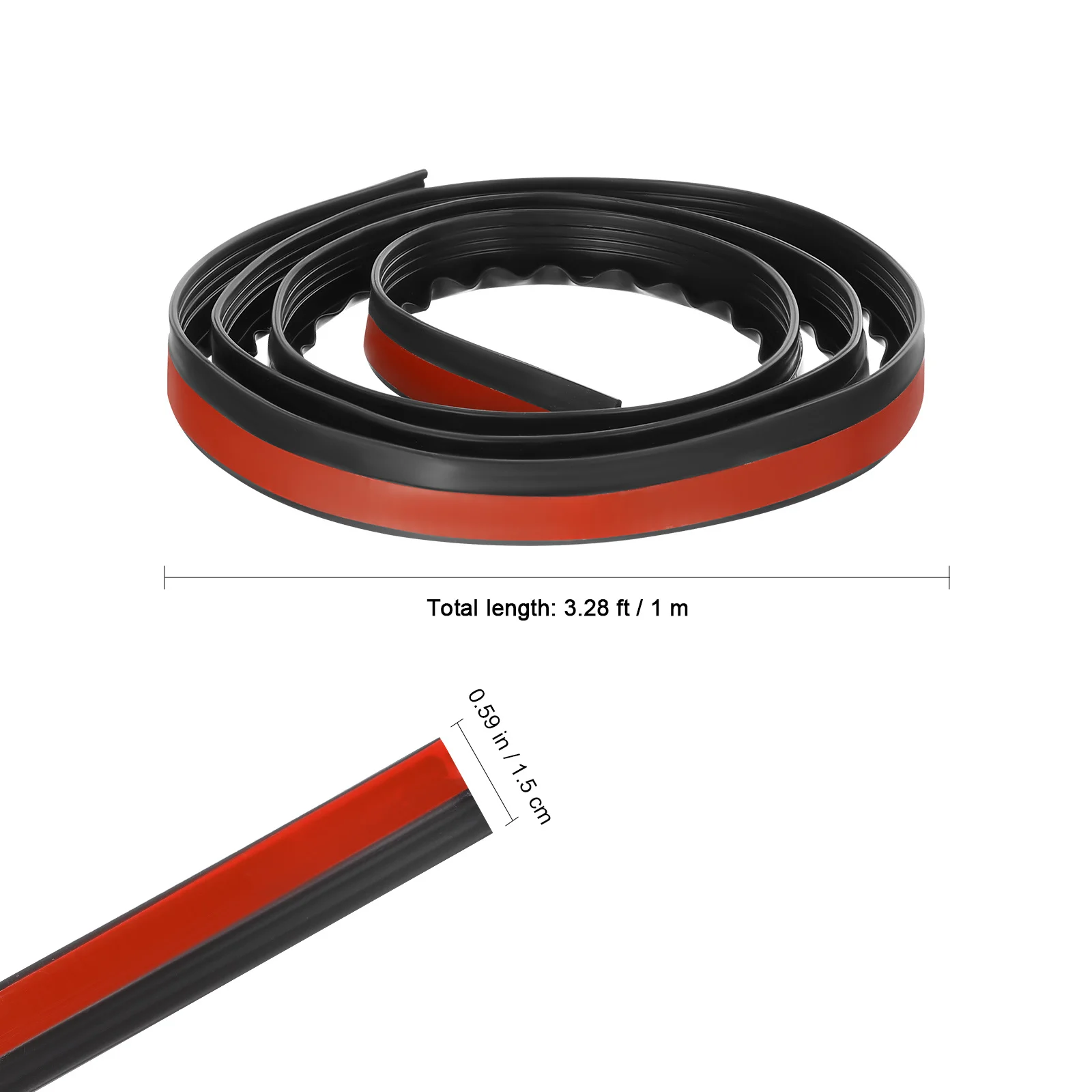 

2 Rolls Automotive Seal Strip Car Door Window Sealing Strip Rubber Weatherstripping Windshield Edge Rubber Seal Noise Reduction