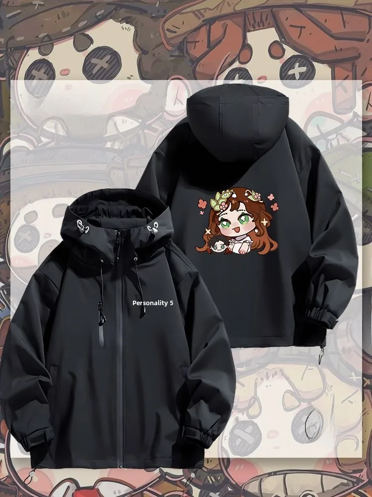 

Куртка с капюшоном из водонепроницаемого полиэстера для весны, осени и зимы, молодежная модная модель Fifth Estate Manor Doctor Blind Girl Garde