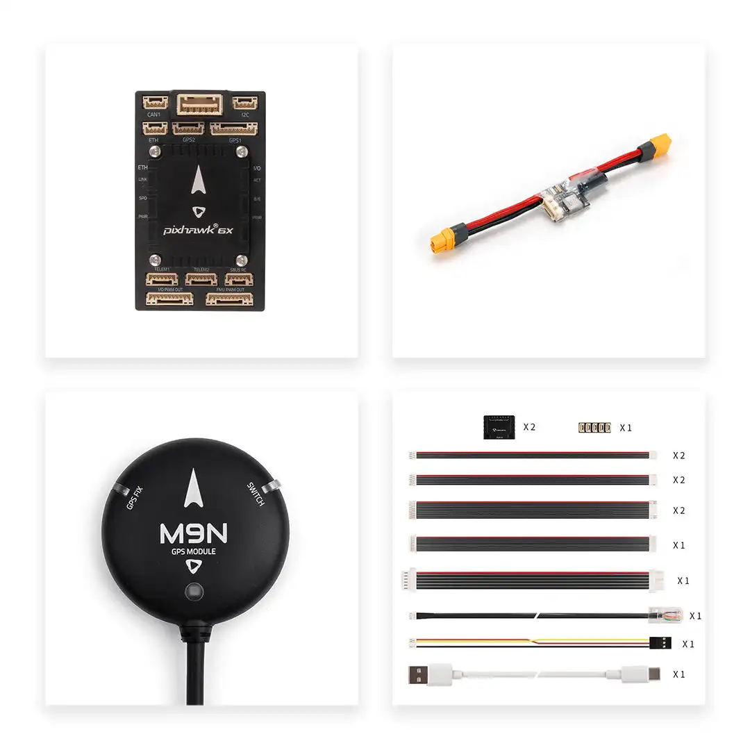 NONE Neuester Holybro Pixhawk 6X Flight Controller Standard / MINI-Version Barometer / Gary 32-Bit-Arm für Flugzeug-Quadrocopter 8