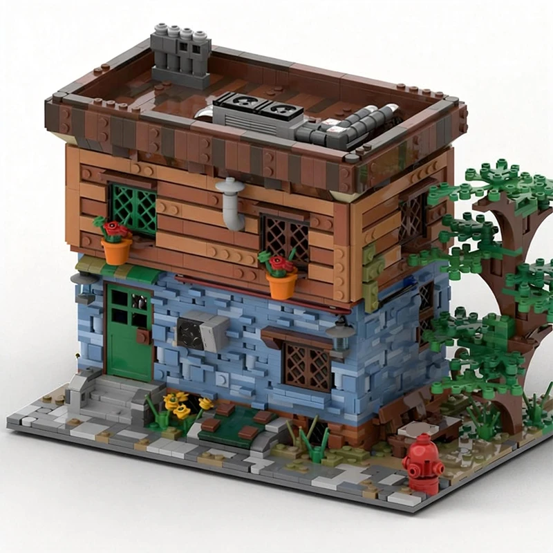 2042 pièces de construction Maison d'automne MOC, blocs modulaires personnalisables, conception créative et technologique, jouet d'assemblage DIY, cadeau