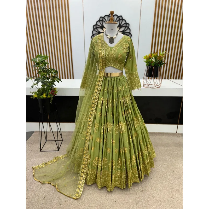 

Designer Lehenga CholI Bollywood Wedding Party in India Pakistani Wear Readymade