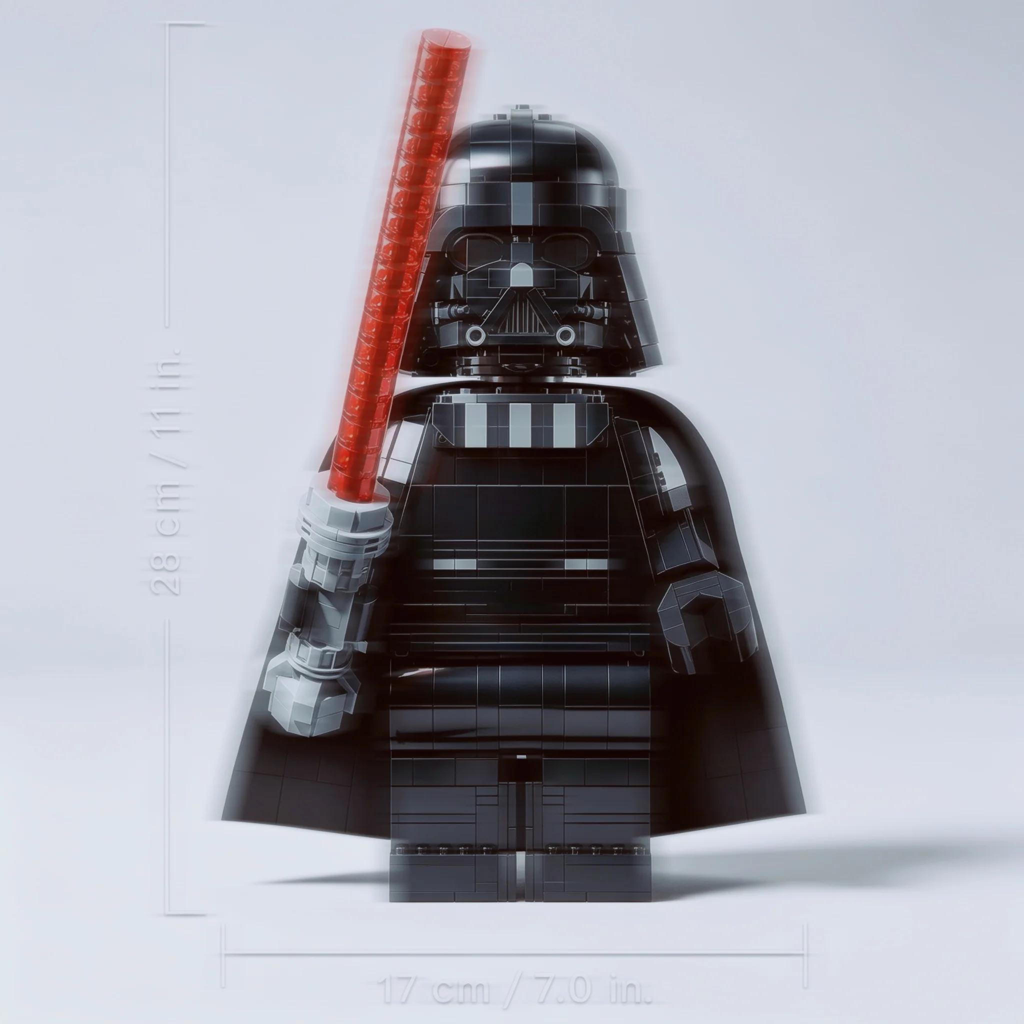 Wohndekor 1028-teilige Minifigur Darth Vader Schwarze Bewegliche Puppe Baustein-Modell Bausatz Spielzeug Geschenke für Sammler – Detail 2