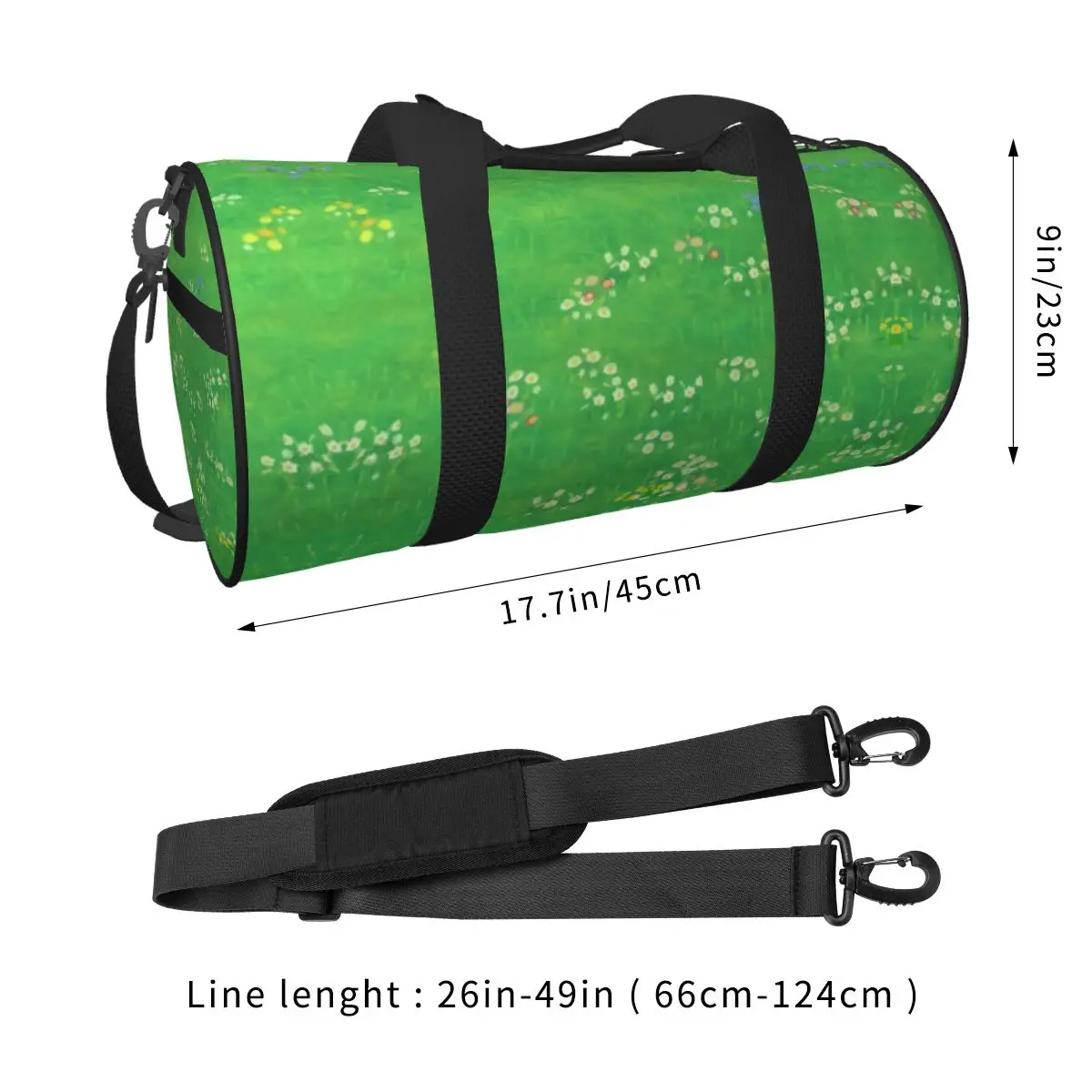 Gym Bag Grass Battlemat Grassland Land Sports Bag Large Capacity Men Women Weekend Handbag Retro Travel Training Fitness Bag