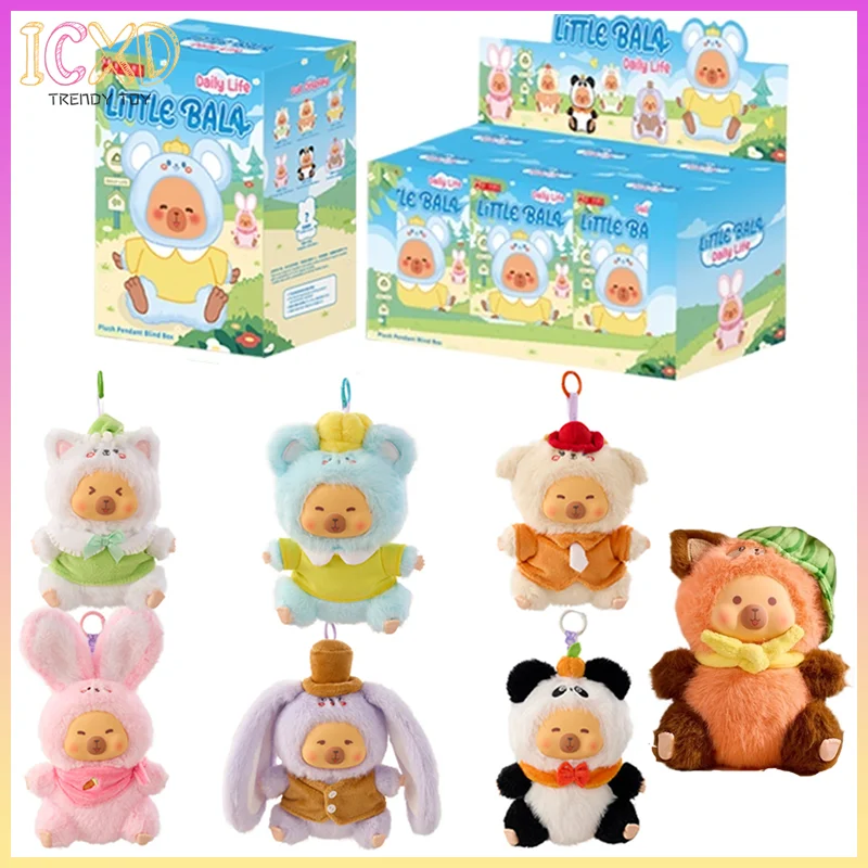 

New Genuine Kapibala Daily Life Series Plush Blind Box Toys Vinyl Plush Design Dolls Keychains Pendants Festival Gifts