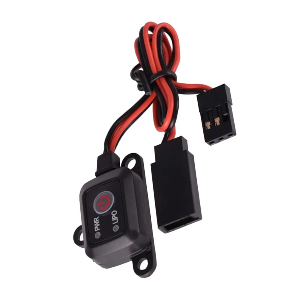 For SKYRC Power Switch 4-12V 10A Low Voltage Protection For 1/10 1/8 Scale RC Car Helicopter NiMH For LiPo For Battery Control E