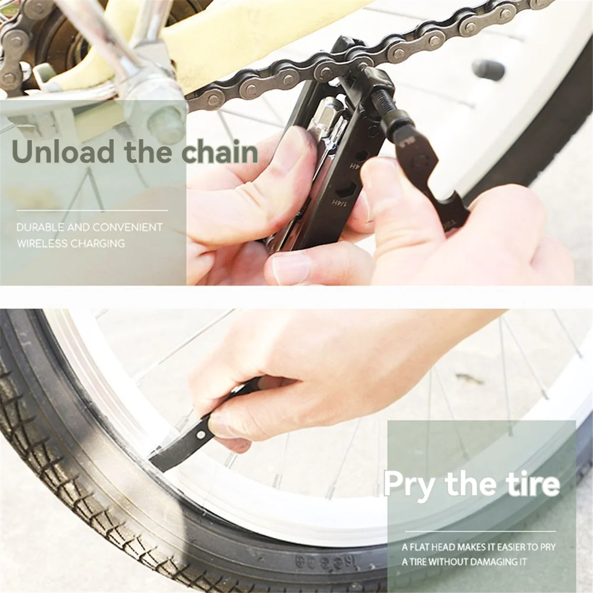 

【Price-Drop】{20-в-1 набор велосипедных многофункциональных инструментов BT020 Портативный набор инструментов для ремонта велосипедов для шоссейных и горных велосипедов