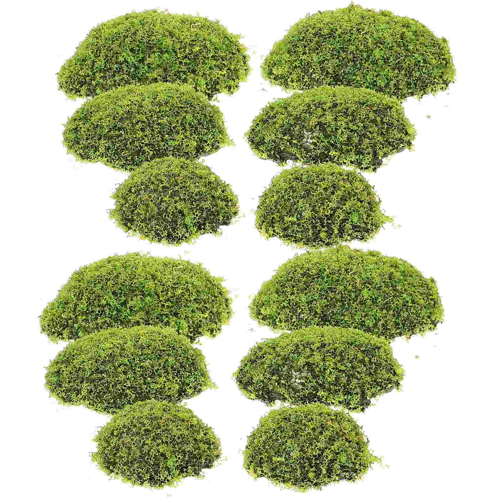 6 Pcs Moss Ball Garden Layout Prop Household Micro Landscape Stone Decor Office Plant