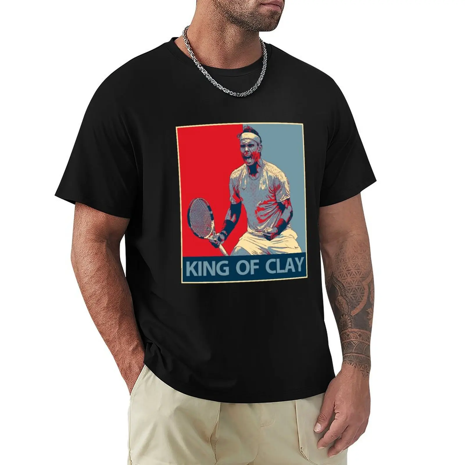 

Rafael Nadal T-Shirt Funny t-shirts Luxury man customizeds summer tops T-shirts for men cotton