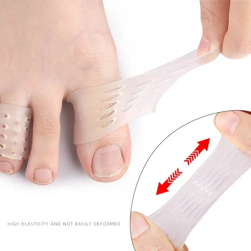 1/5Pairs Silicone Gel Little Toe Tube Protector Toes Covers Prevents Blisters Anti-Friction Breathable Foot Care Pedicure Tools 4