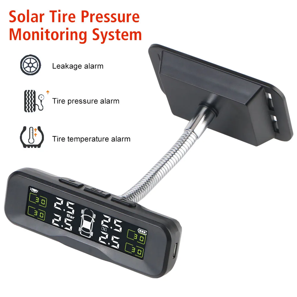 

Высокоточный Солнечный TPMS датчик, внешний/внутренний датчик, универсальная система контроля давления в шинах автомобиля, регулируемый угол