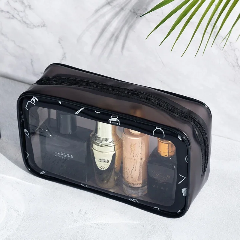 1-5PCS PVC Waterproof Transparent Cosmetic Bag Large Capacity Cosmetic Bag Travel Cosmetic Storage Bag Wash Bag Cosmetic Bag