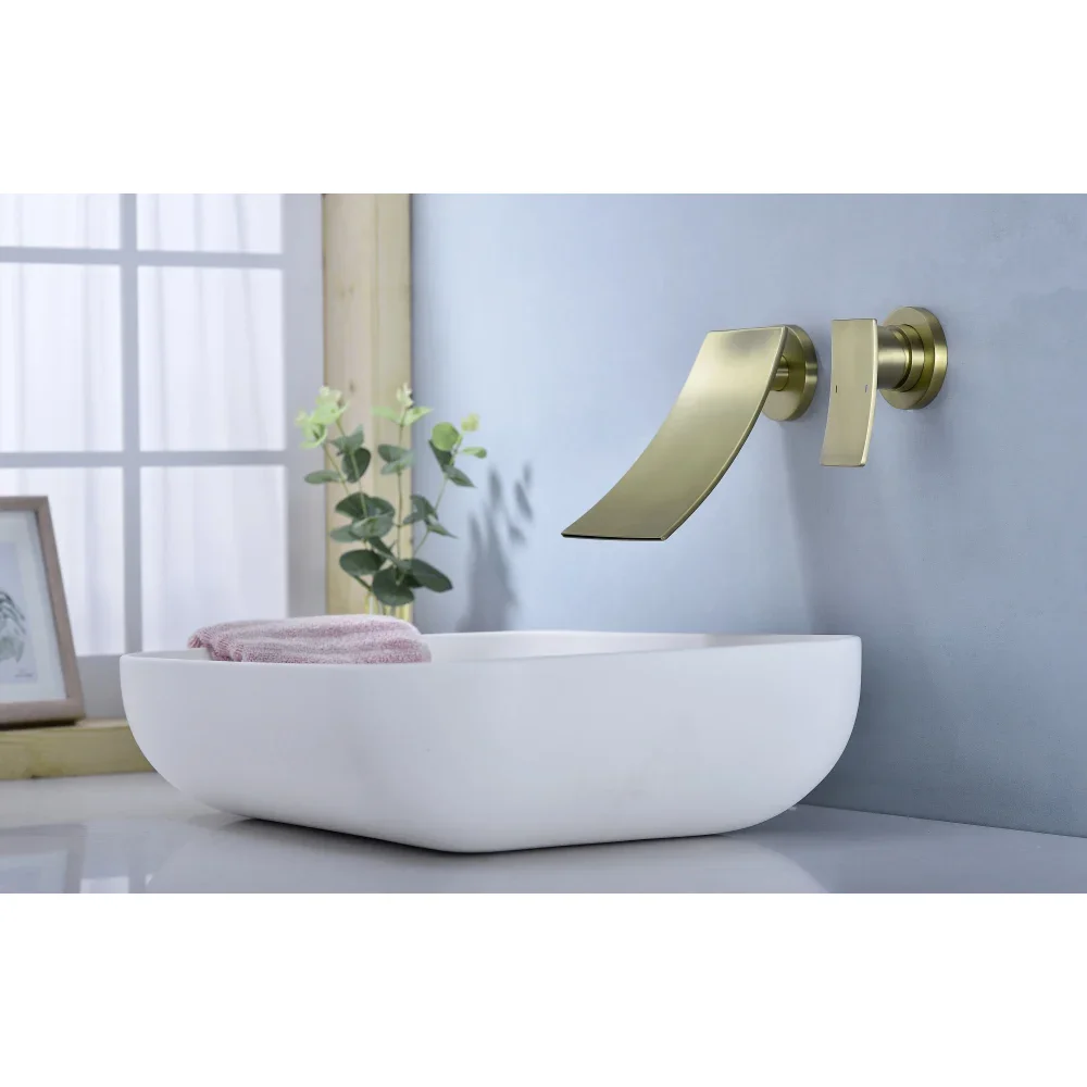 Wall Mount Widespread Bathroom Faucet