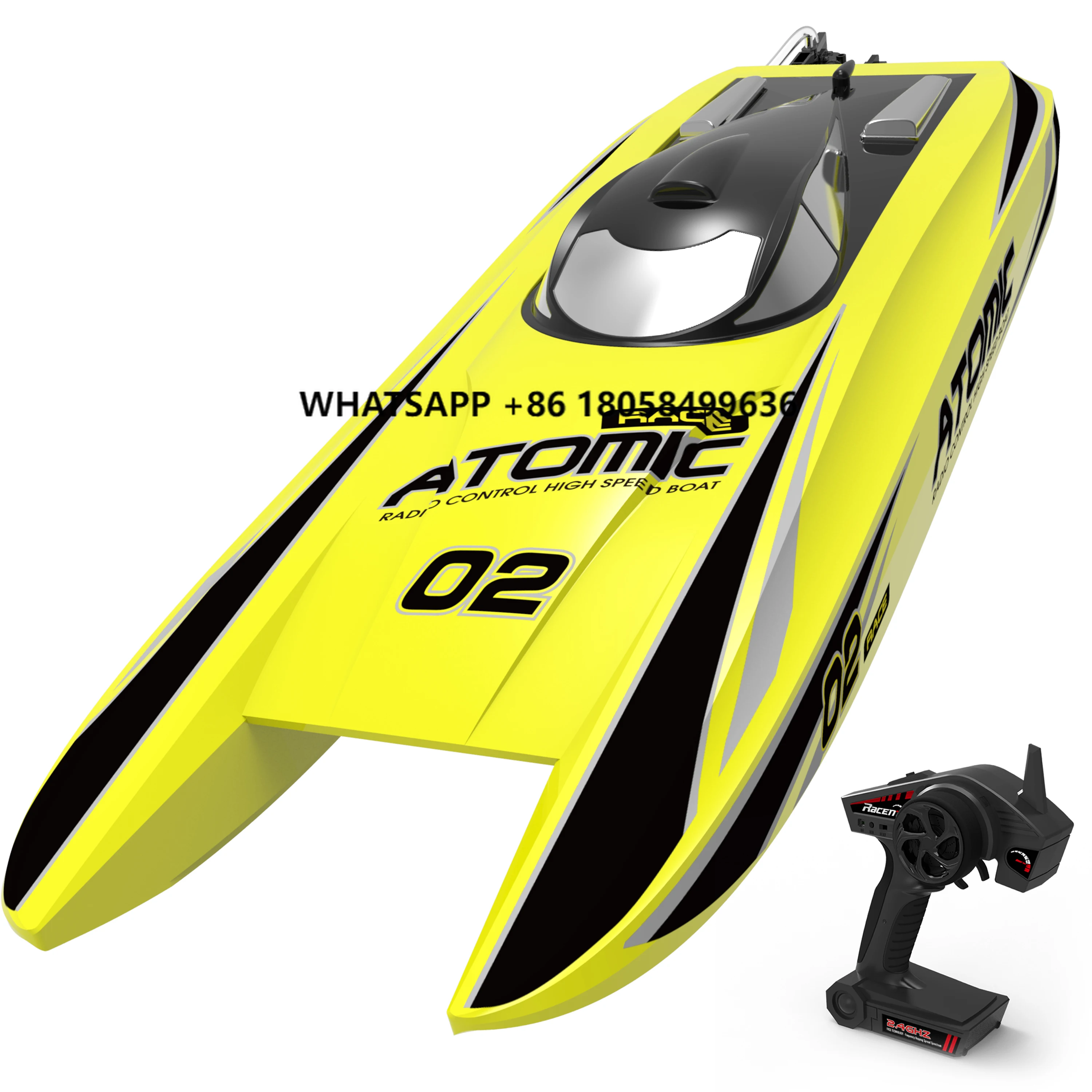 

ATOMIC RTR High Speed 50km/h Strong ABS Unibody Hull Racing Rc Electric Boat