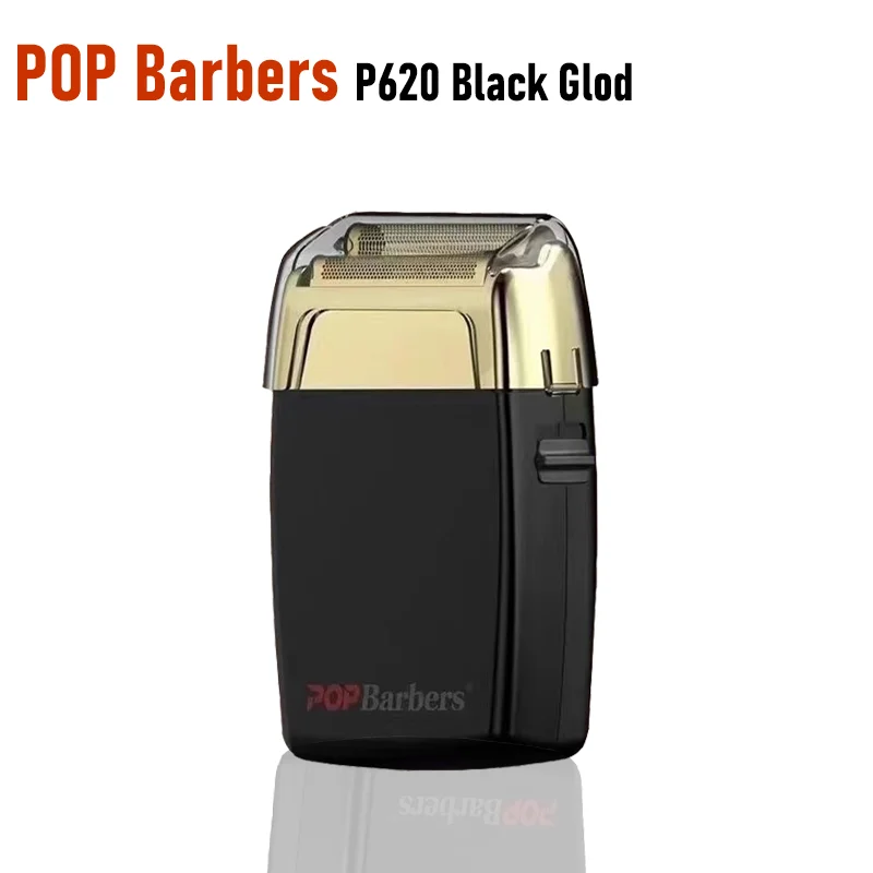 POP Barbers P620 11000RPM Black Gold Whitening Device Oil Head Gradient Bald Artifact Hair Salon Special Trimming Shaver