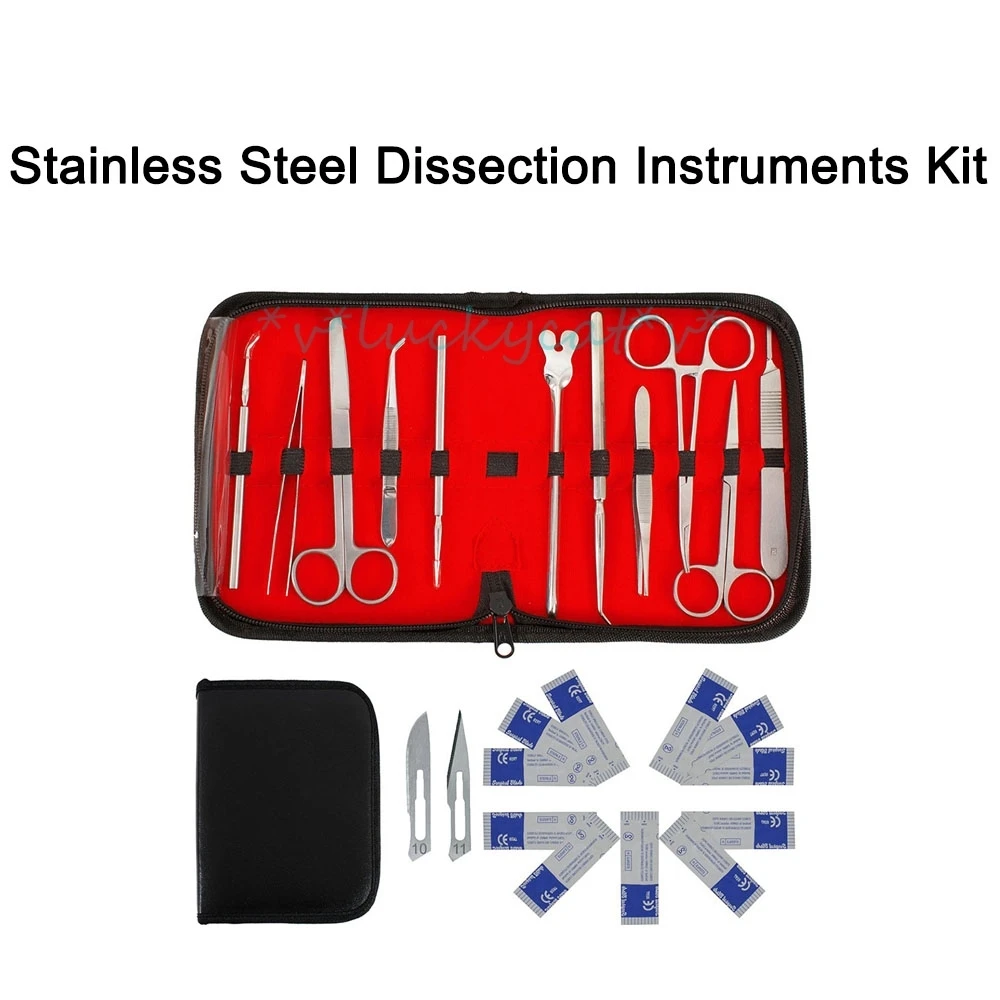 

new 22 Pcs/set Advanced Dissection Kit Anatomy Biology Students Scalpel Instruments Lab Veterinary useful Tools