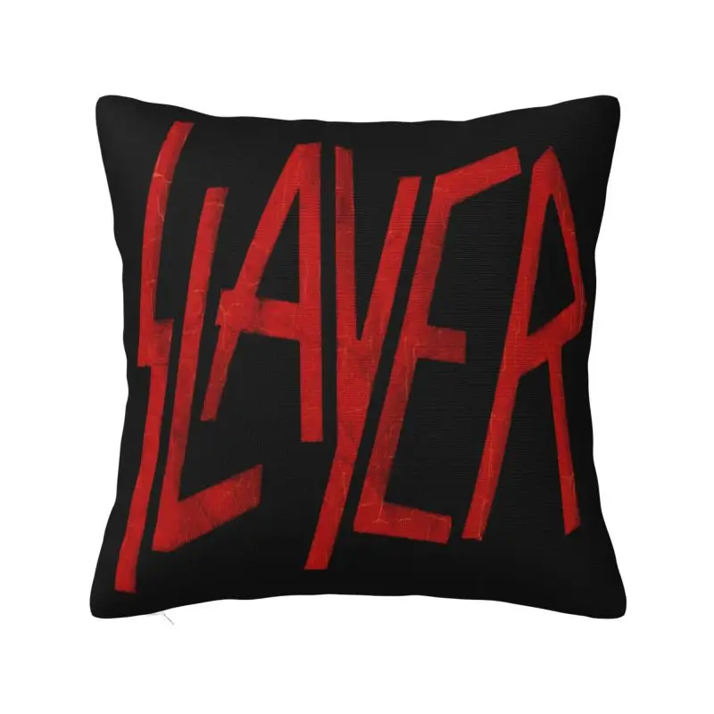 Nordic Slayers Letter Cushion Cover Soft Heavy Metal Pillow Case for Living Room