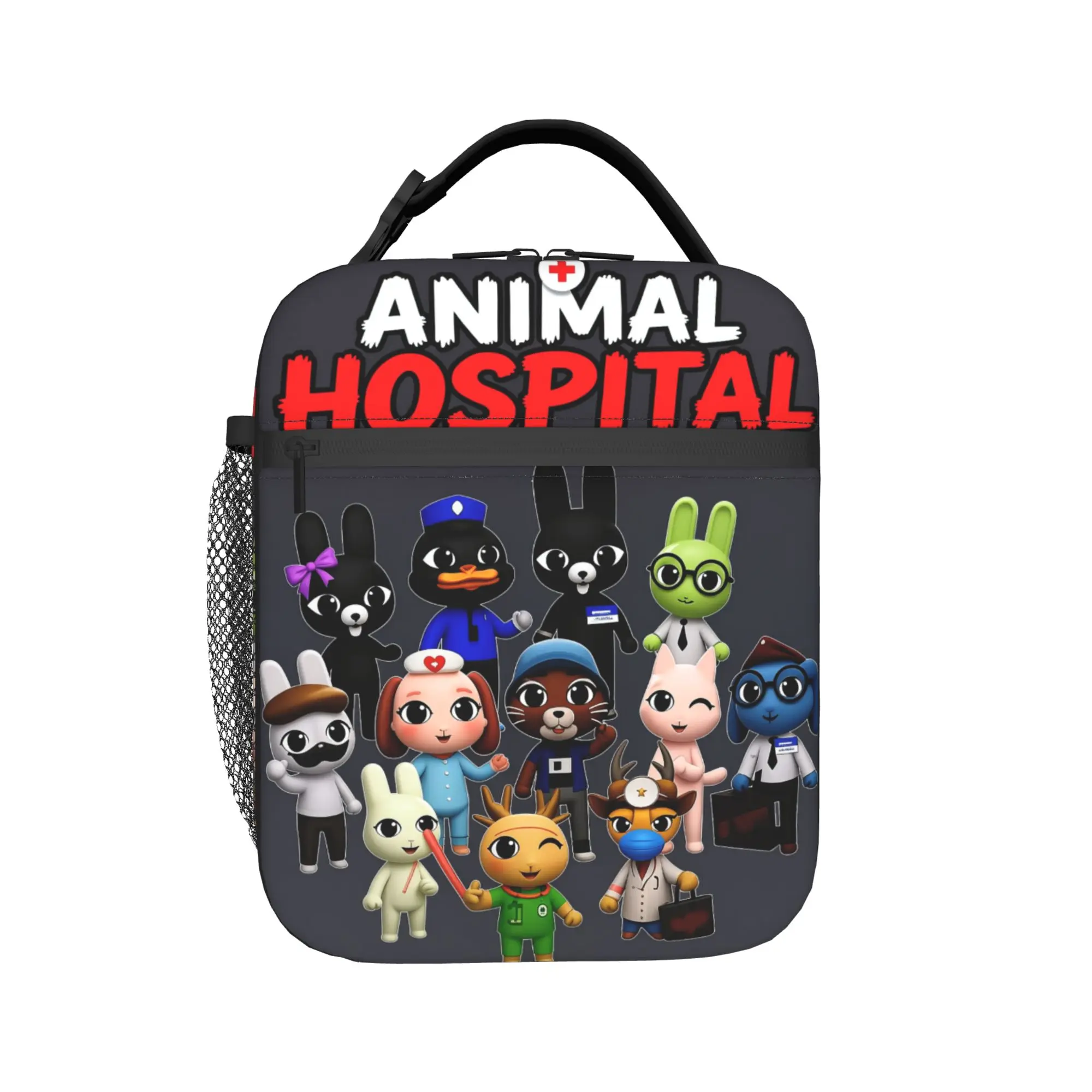 Horror Game Animals Hospitals Insulated Lunch Bag Cooler Bag Reusable,Meal Container Lunch Box Tote Food Storage Bags Beach