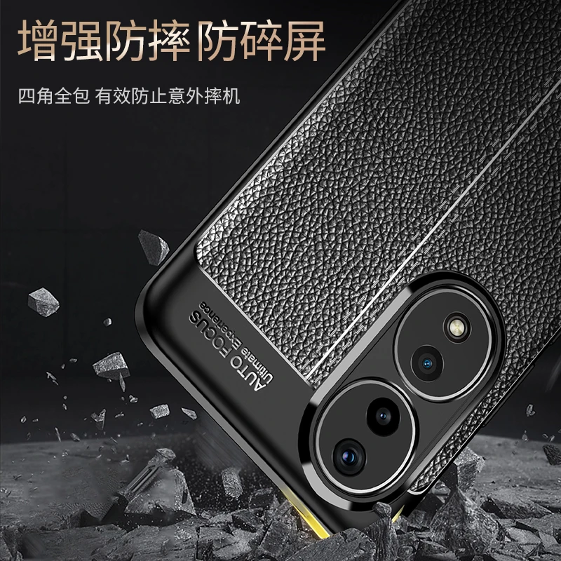 For Honor 90 Case Cover Huawei Honor 90 Capas New Shockproof Phone Bumper Back Soft TPU Leather Cover For Honor 90 Pro 5G Fundas