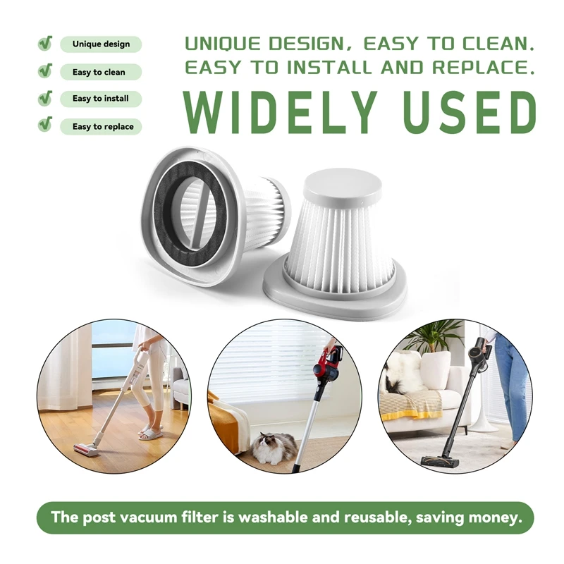 掃除機用の洗えるHEPAフィルターdeerma dx118c dx128c