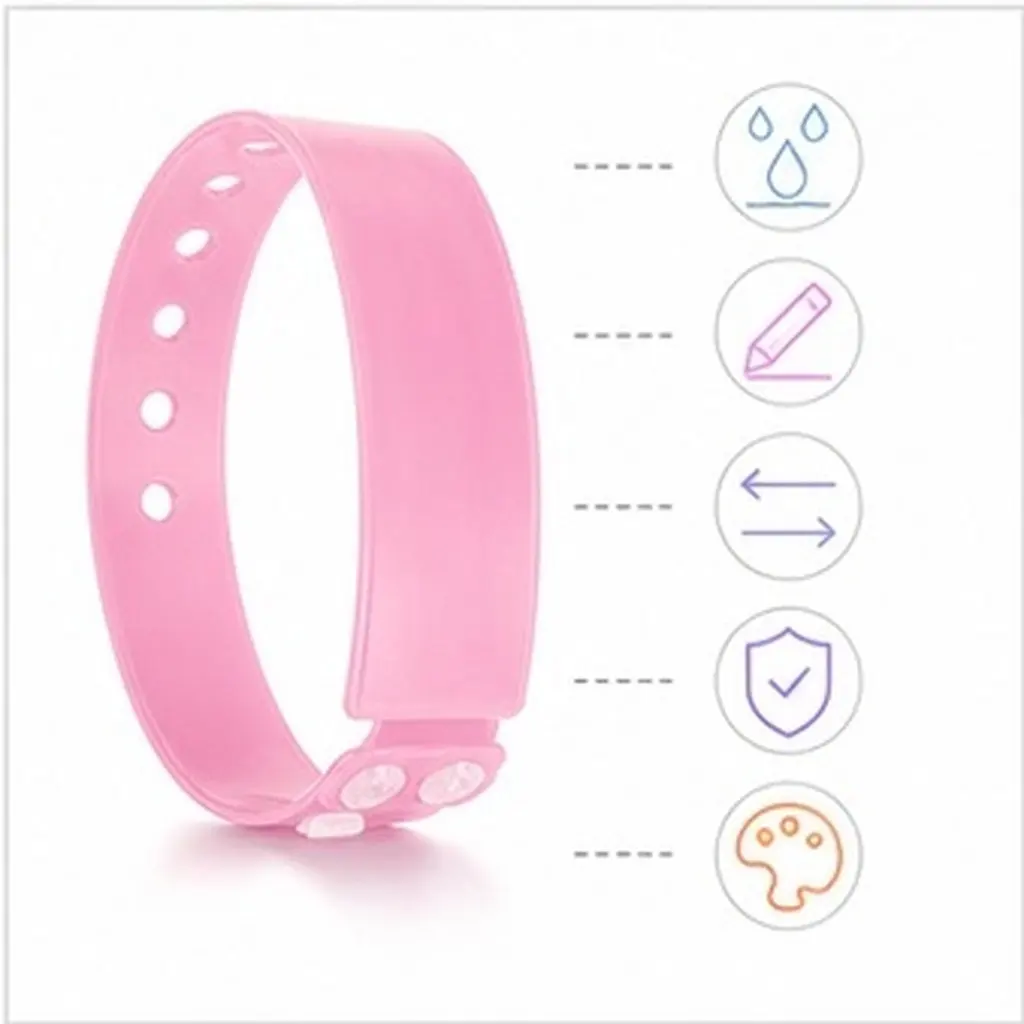 pulseiras-de-identificacao-em-pvc-a-prova-d'agua-confortaveis-ajustaveis-e-com-espaco-para-escrita-manual-ideais-para-garantir-a-seguranca-de-hospedes-vip-e-para-uso-em-hospitais