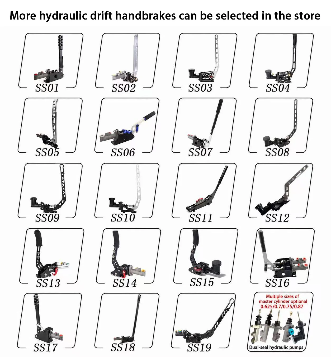 Rennsport-Hydraulik-Drift-Handbremshebel mit Öltank Hydro E-Brake Rally 0.625 0.7 0.75 Hauptzylinder – Detail 14