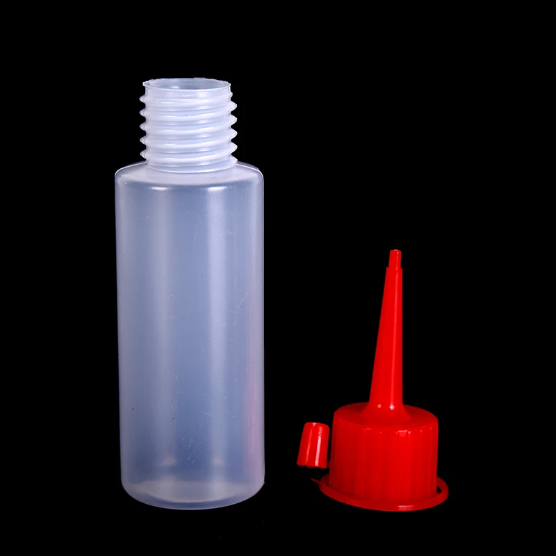 60ml Plastic Clear Tip Applicator Bottle Plastic Squeeze Bottle With Tip Cap For Crafts Art Glue Multi Purpose Refillable Empty