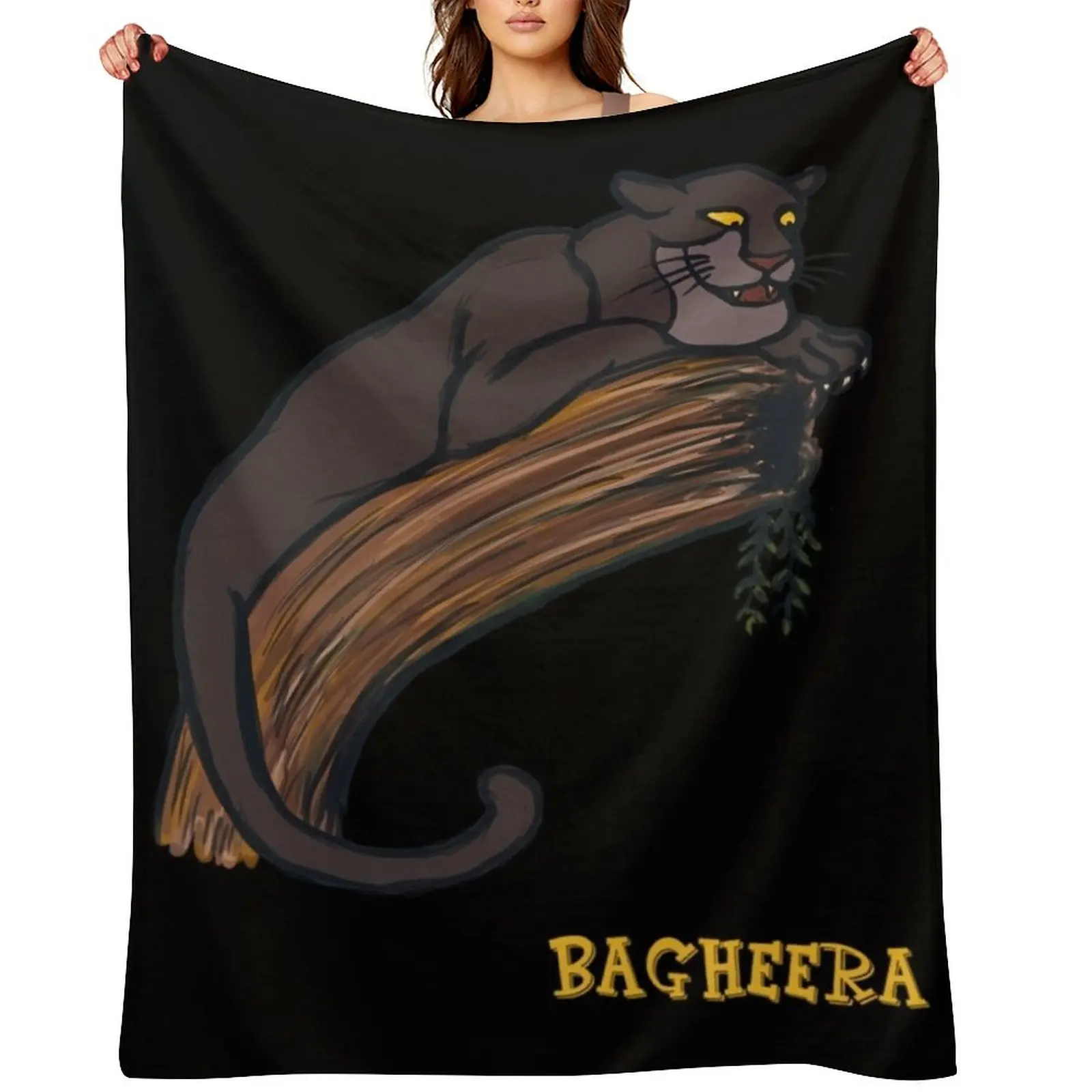 

Bagheera the panther Throw Blanket Quilt Giant Sofa Decorative Sofa Comforter Blankets