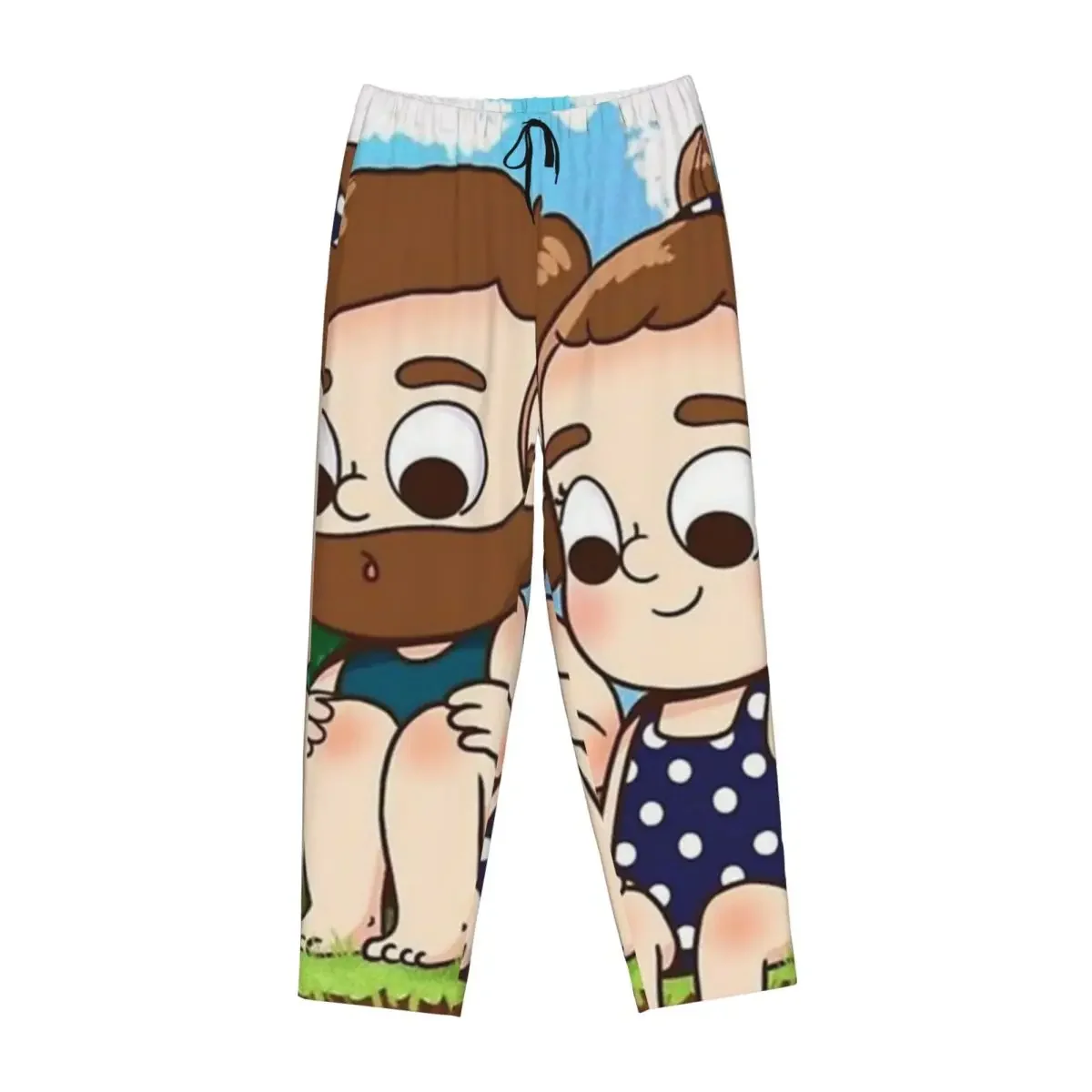 

Женские пижамные брюки Custom Pibubear для дома и сна с карманами