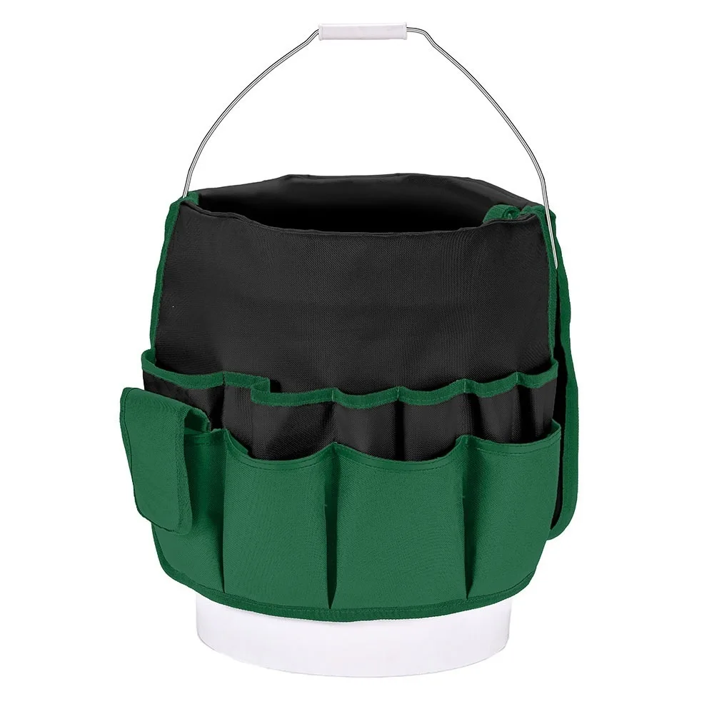 Multi Layer Foldable Waterproof Tool Kit Suitable for 5-Gallon Bucket Garden hardware Tool Storage Bag