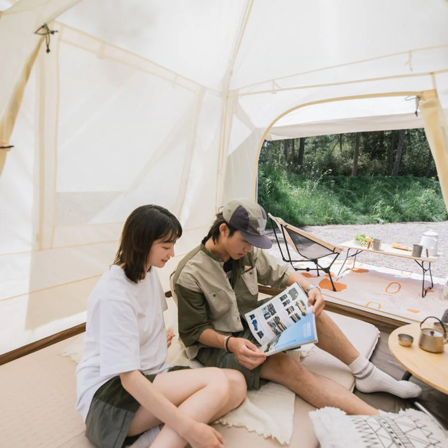 Tienda de campaña impermeable para boda, estacas ultraligeras de configuración rápida para playa, yurta, organizador de fiesta de jardín al aire libre, Carpa de lona