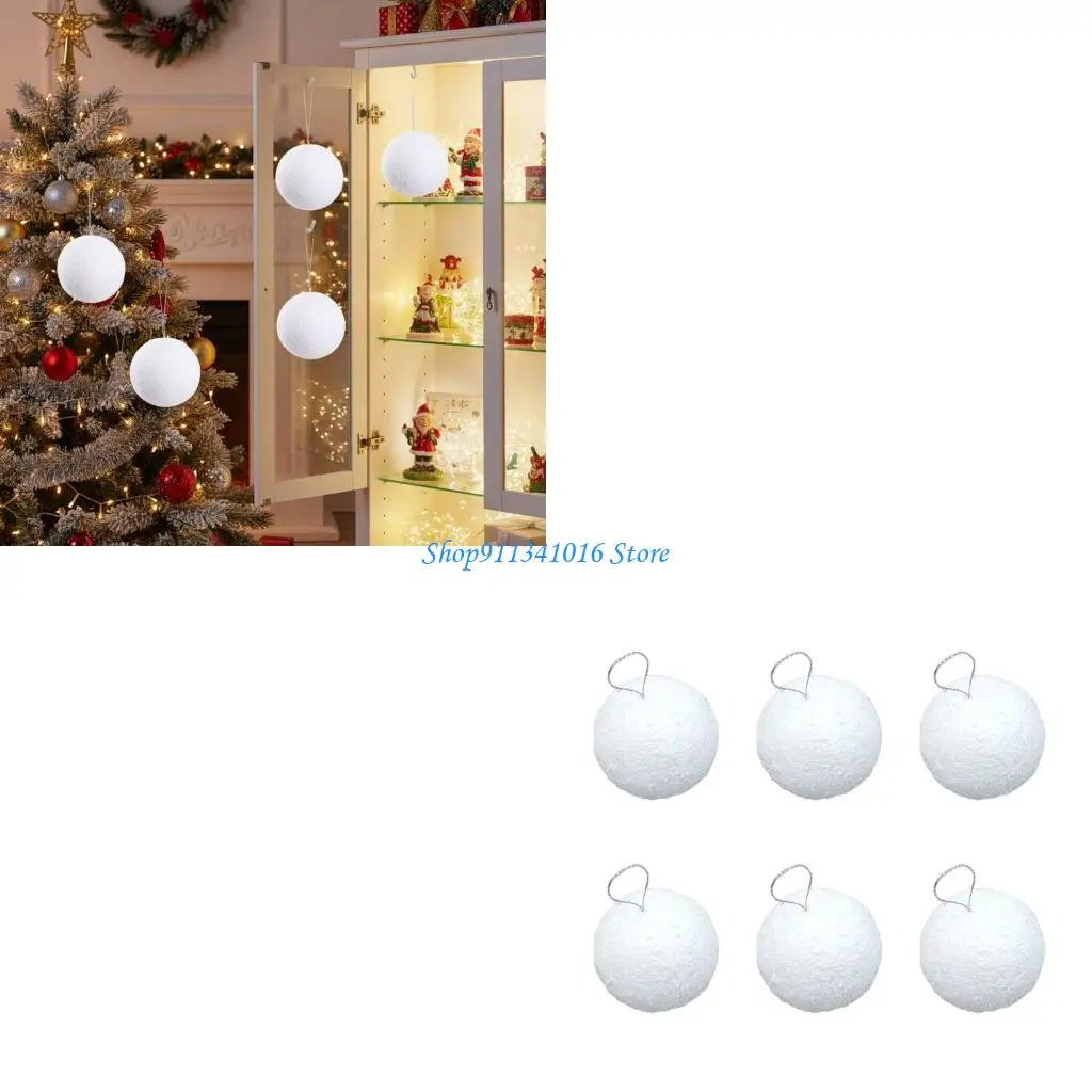 

White Foam Christmas Tree Ornament Elegant Decorative Festival Decoration