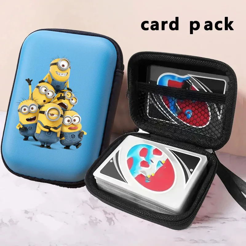 

1PCS Minions Card Pack Boy Girl Cartoon Anime Figure Cards Storage Bags Playing Cards Data Cable Storage Case Birthday Gifts Hot