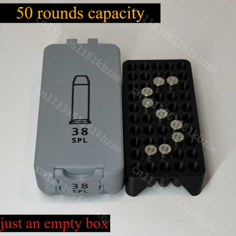 38 Special Bullet Storage Box 3D Printing Box  for Military Fans Gift Desktop Collection view 3