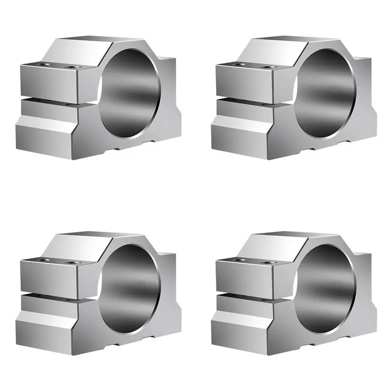 

ABUI-4Pcs 65Mm CNC Spindle Motor Clamp Mounting Bracket,Spindle Motor Mount Support With 16Pcs Screw